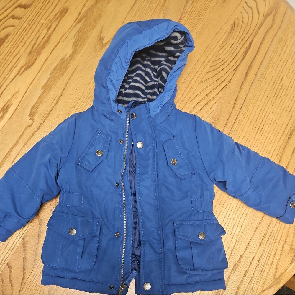 Oshkosh B’gosh Toddler Baby Hooded Winter Coat Boys 24M Blue